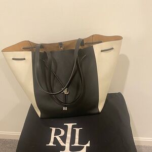 RLL Black and White Tote Bag